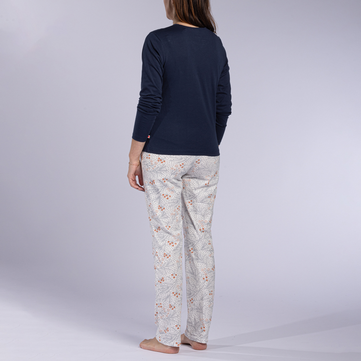 Pyjama femme BAIE indigo imprime DODO