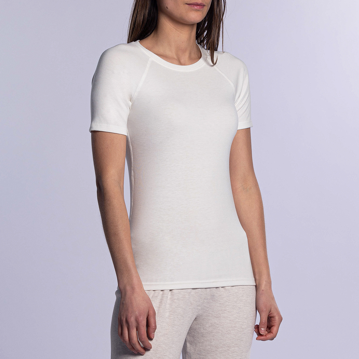 T shirt manches courtes thermique femme blanc DODO