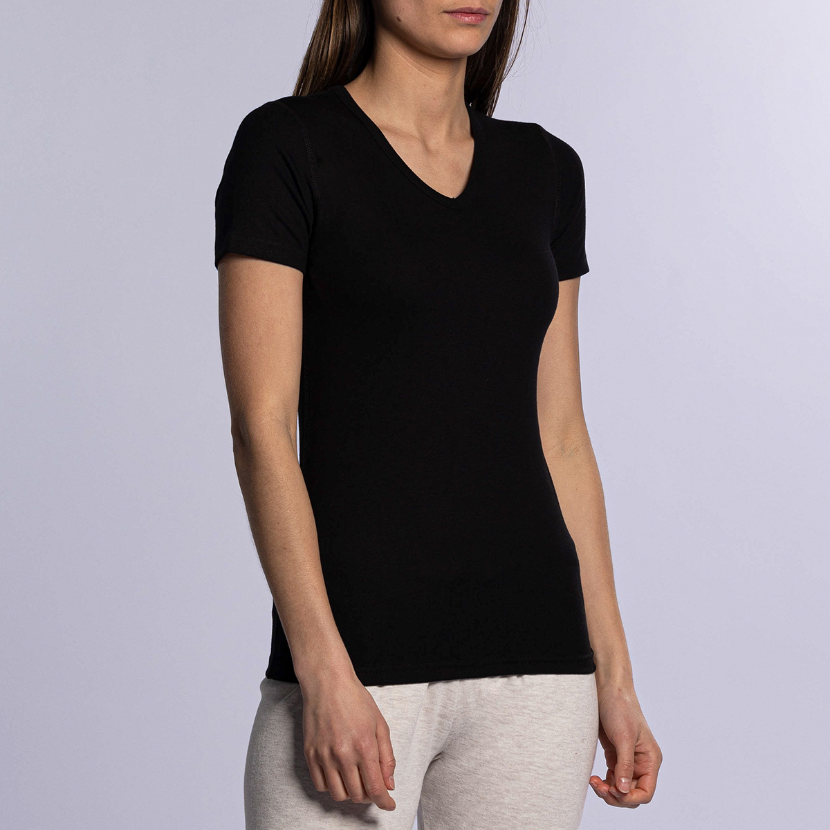 T-shirt Manche courte en coton organique ecru pour femme