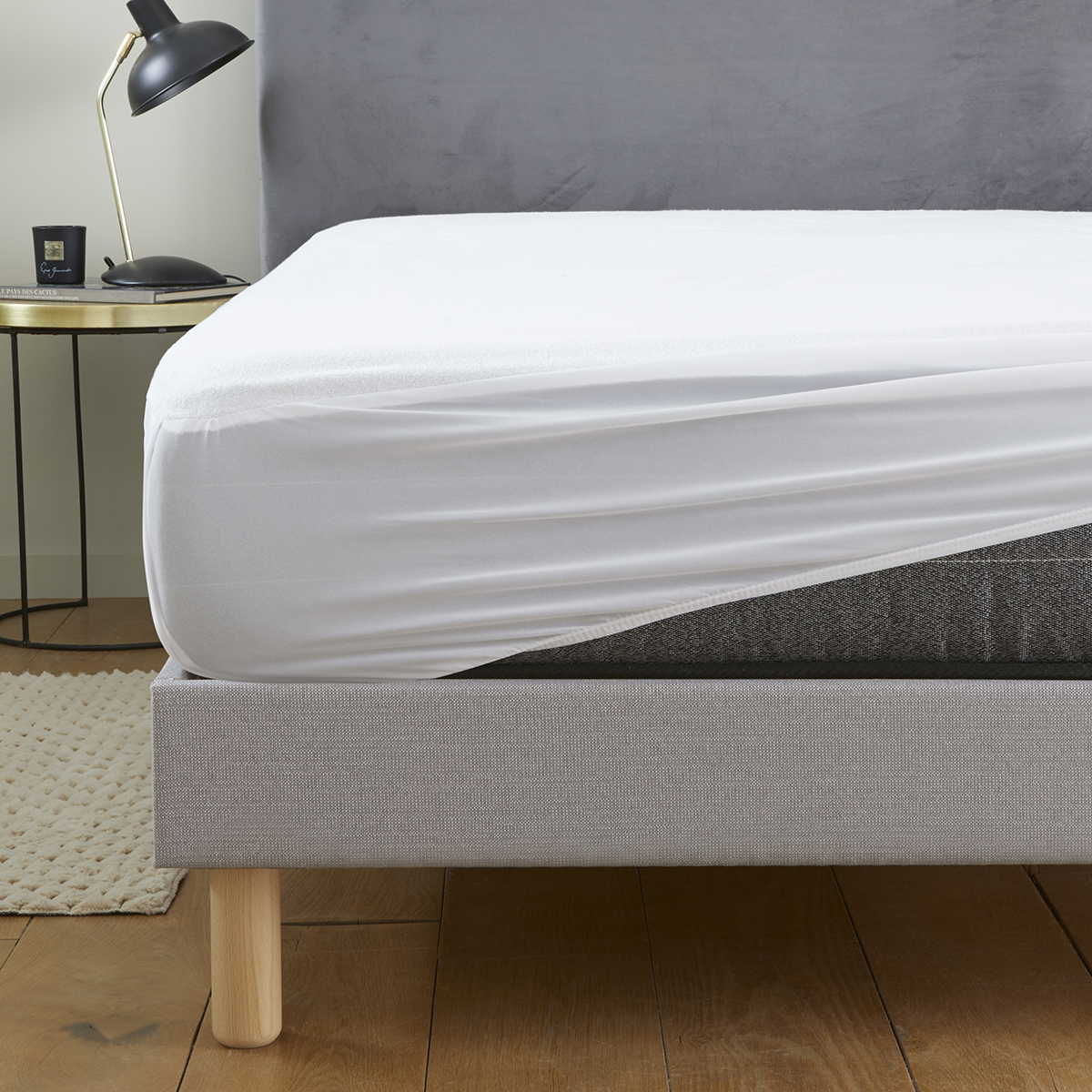 Alèse de lit protège-matelas pour lit 2 places / 2 personnes